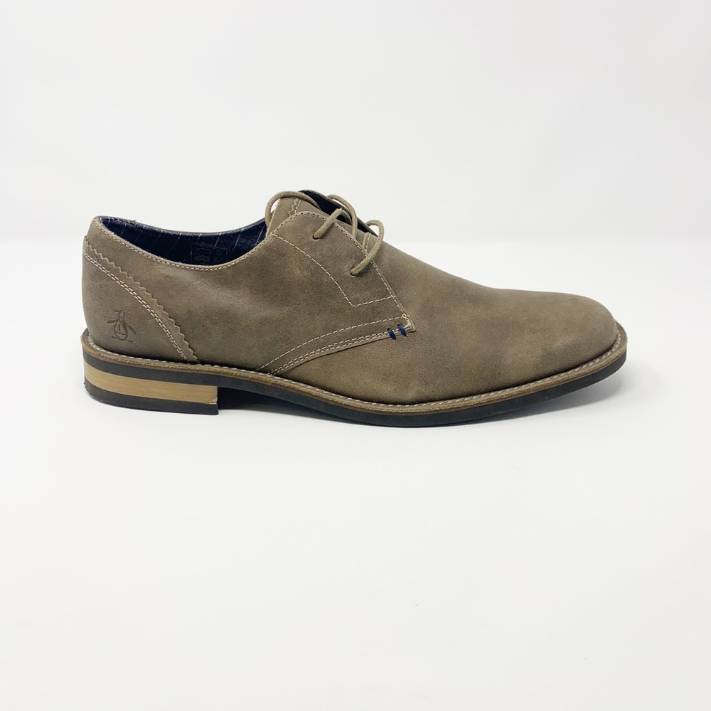 Original Penguin Waylon Round Toe Leather Oxford